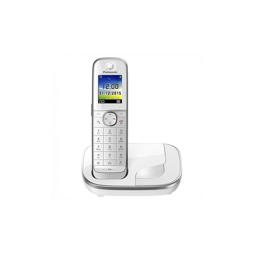 Panasonic - Rasage Electrique - Téléphone Sans Fil Panasonic KX-TGJ310SPW DECT 1,8"" TFT GAP Blanc - Téléphone fixe sans fil