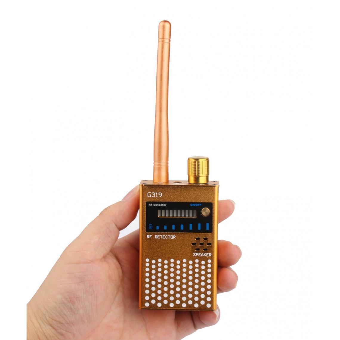 Chrono - Détecteur de Signal RF,Détecteur de fréquences de 1 MHz à 8 000 MHz pour détecter Les caméras d'espionnage, Les dispositifs d'écoute indiscrets, Le traqueur GPSï¼noirï¼ - Autres accessoires smartphone