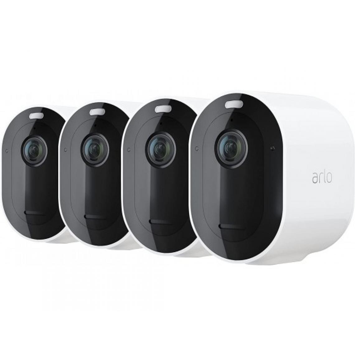 Arlo - Caméra de surveillance Arlo Pro 4 Spotlight Camera- Kit x4 - Caméra de surveillance connectée