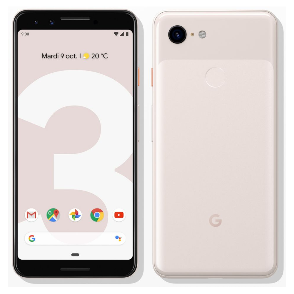 GOOGLE - Pixel 3 - 64 Go - Rose - Smartphone Android