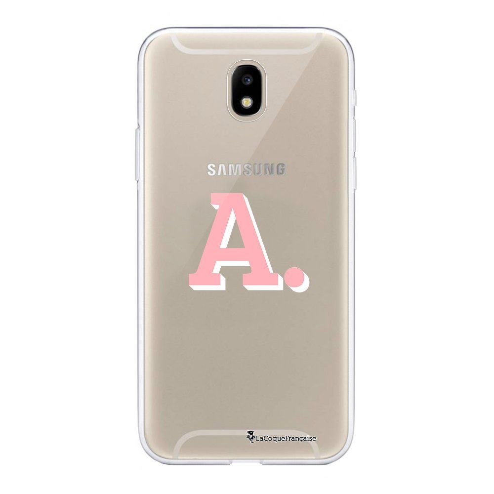 La Coque Francaise - Coque Samsung Galaxy J5 2017 souple transparente Initiale A Motif Ecriture Tendance La Coque Francaise. - Coque, étui smartphone