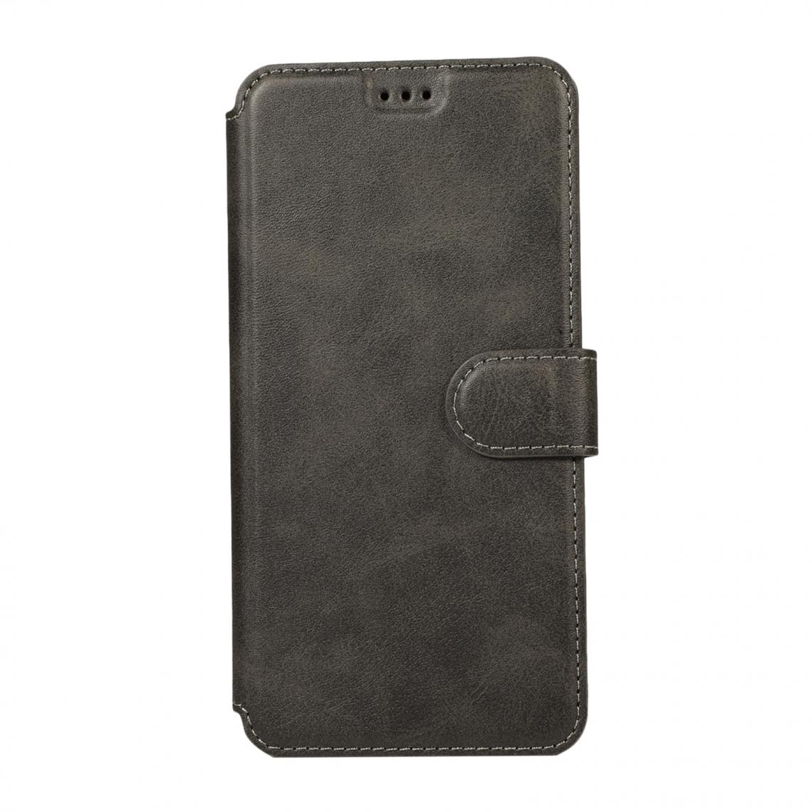 marque generique - Porte-cartes Etui Portefeuille En Cuir Souple Flip Cover Shell Pour IPhone Noir 02 - Coque, étui smartphone