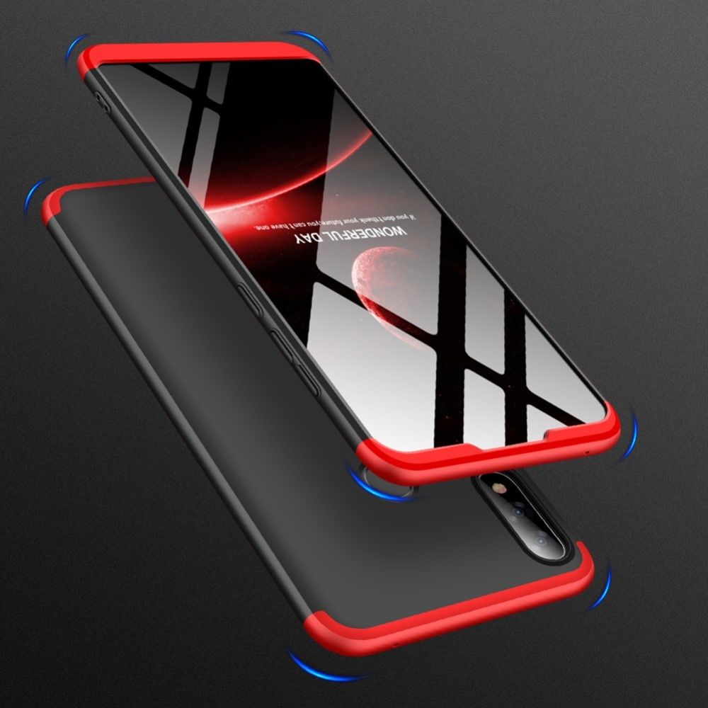 marque generique - Coque en TPU détachable 3-pièces matte dur rouge/noir pour votre Asus Zenfone Max Pro (M2) ZB631KL - Coque, étui smartphone