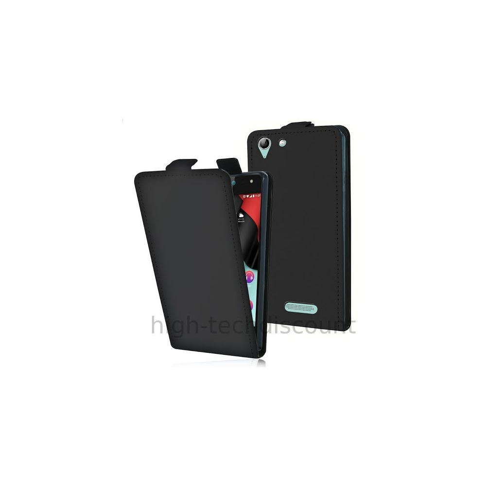 Htdmobiles - Housse etui coque pochette PU cuir fine pour Wiko Selfy 4G + film ecran - NOIR - Autres accessoires smartphone