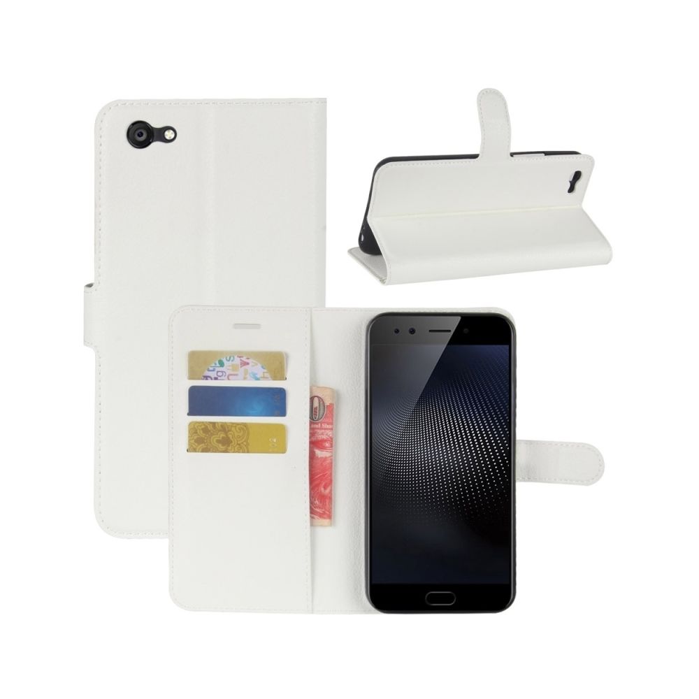 Wewoo - Coque blanc pour cartes et porte-monnaie vivo X9s Plus Litchi Texture étui en cuir flip horizontal avec titulaire fentes - Coque, étui smartphone