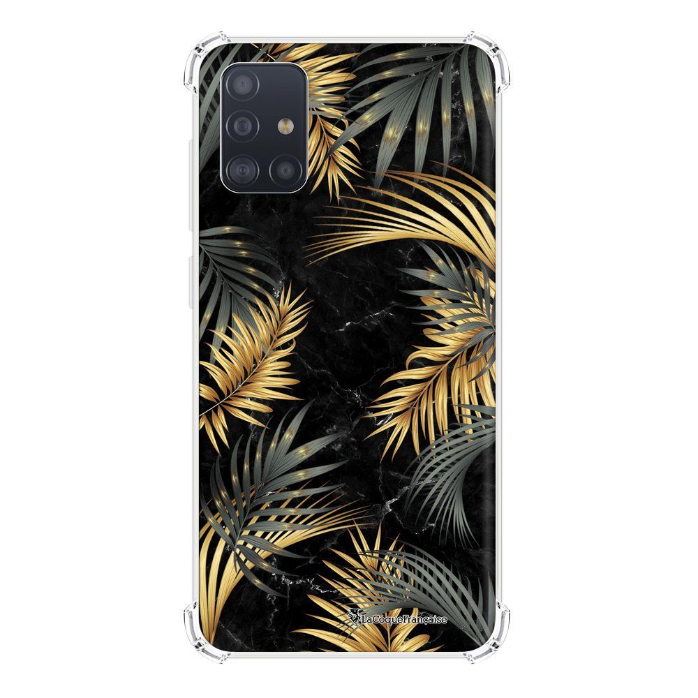 La Coque Francaise - Coque Samsung Galaxy A51 5G anti-choc souple avec angles renforcés transparente Feuilles de Palmier Noir La Coque Francaise - Coque, étui smartphone