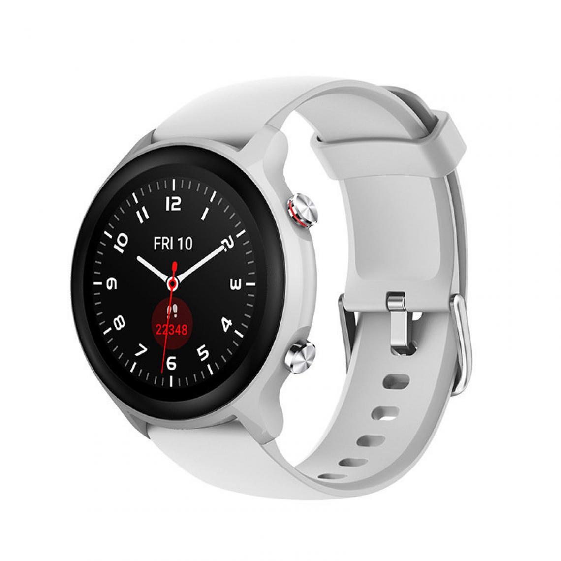 Chronotech Montres - Chronus Smart Watch, Waterproof 5ATM Fitness Tracker, Sleep Pedometer Smart Watch(White) - Montre connectée