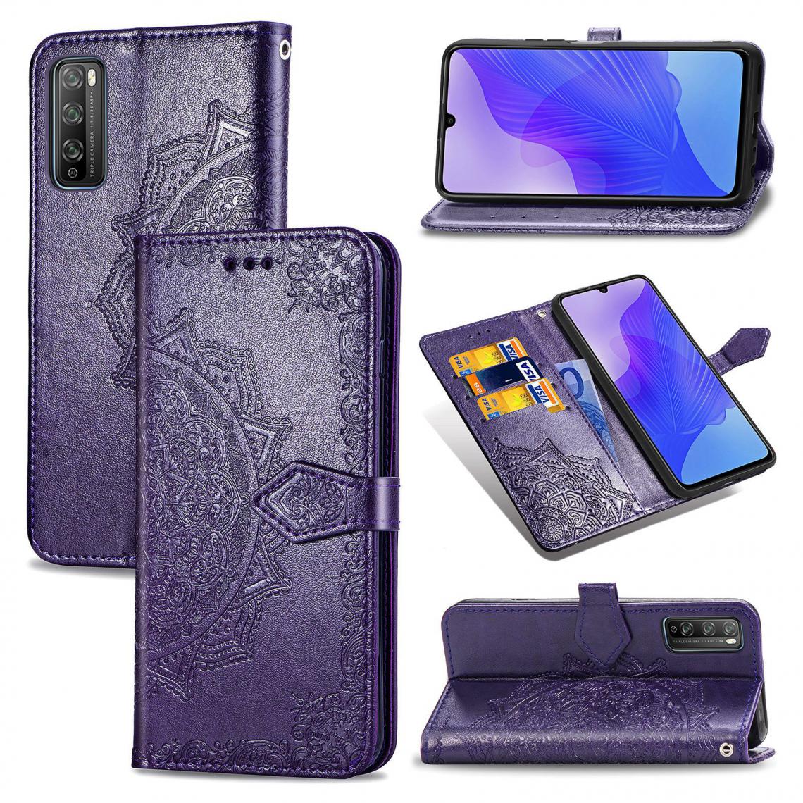 OtterBox - Huawei Enjoy 20 Pro Housse Etui Coque de protection type portefeuille [Violet] - Coque, étui smartphone