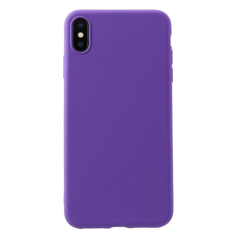 marque generique - Coque en TPU skin-touch matte violet pour votre Apple iPhone XS Max 6.5 inch - Autres accessoires smartphone