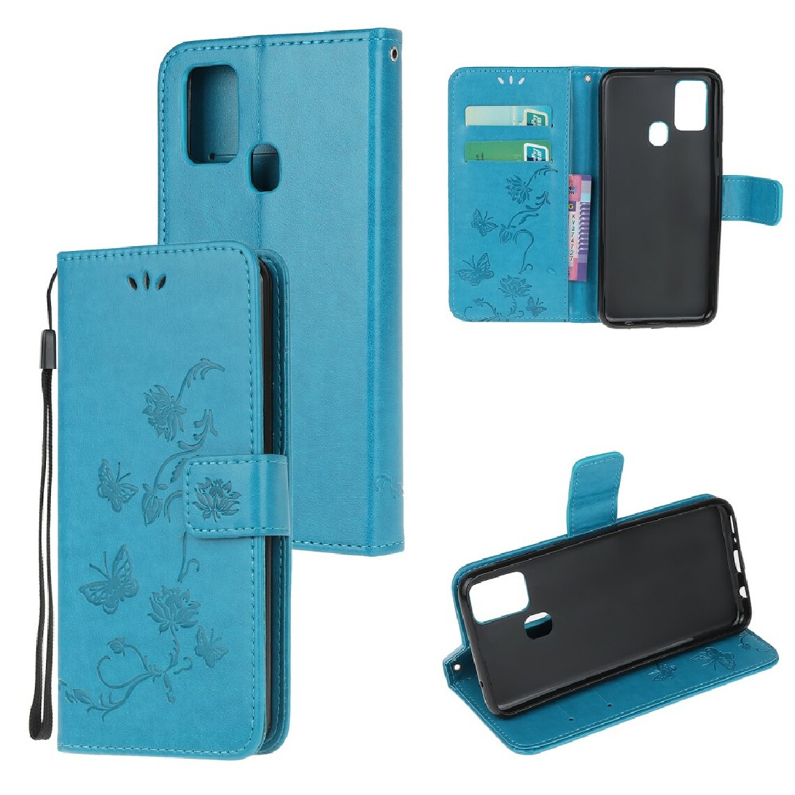 Other - Etui en PU empreinte fleur de papillon bleu pour votre OnePlus Nord N10 5G - Coque, étui smartphone