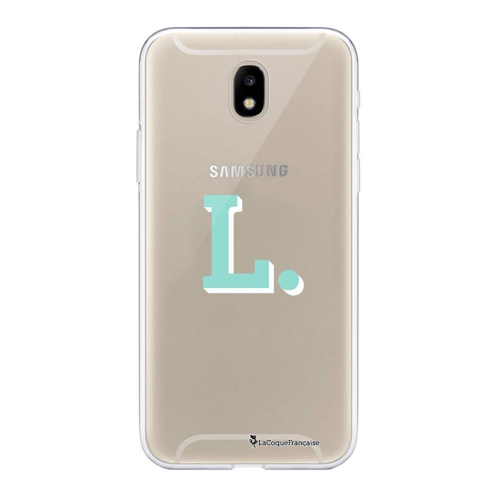 La Coque Francaise - Coque Samsung Galaxy J7 2017 souple transparente Initiale L Motif Ecriture Tendance La Coque Francaise. - Coque, étui smartphone