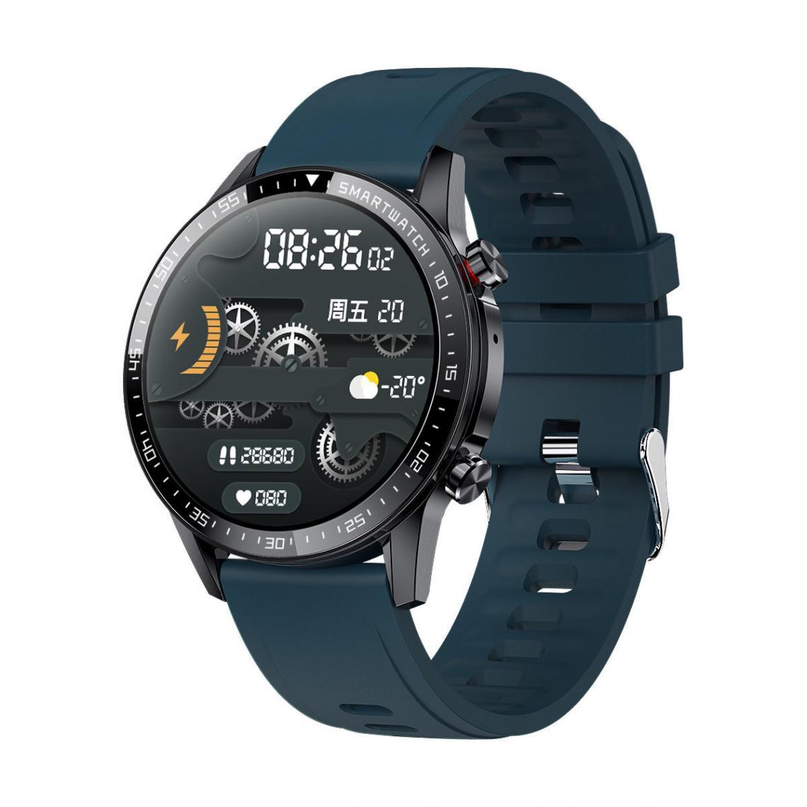 Chronotech Montres - Chronus Connected Watch, Smart Watch Man IP68 Waterproof Connected Bracelet Cardio Pedometer(Green) - Montre connectée