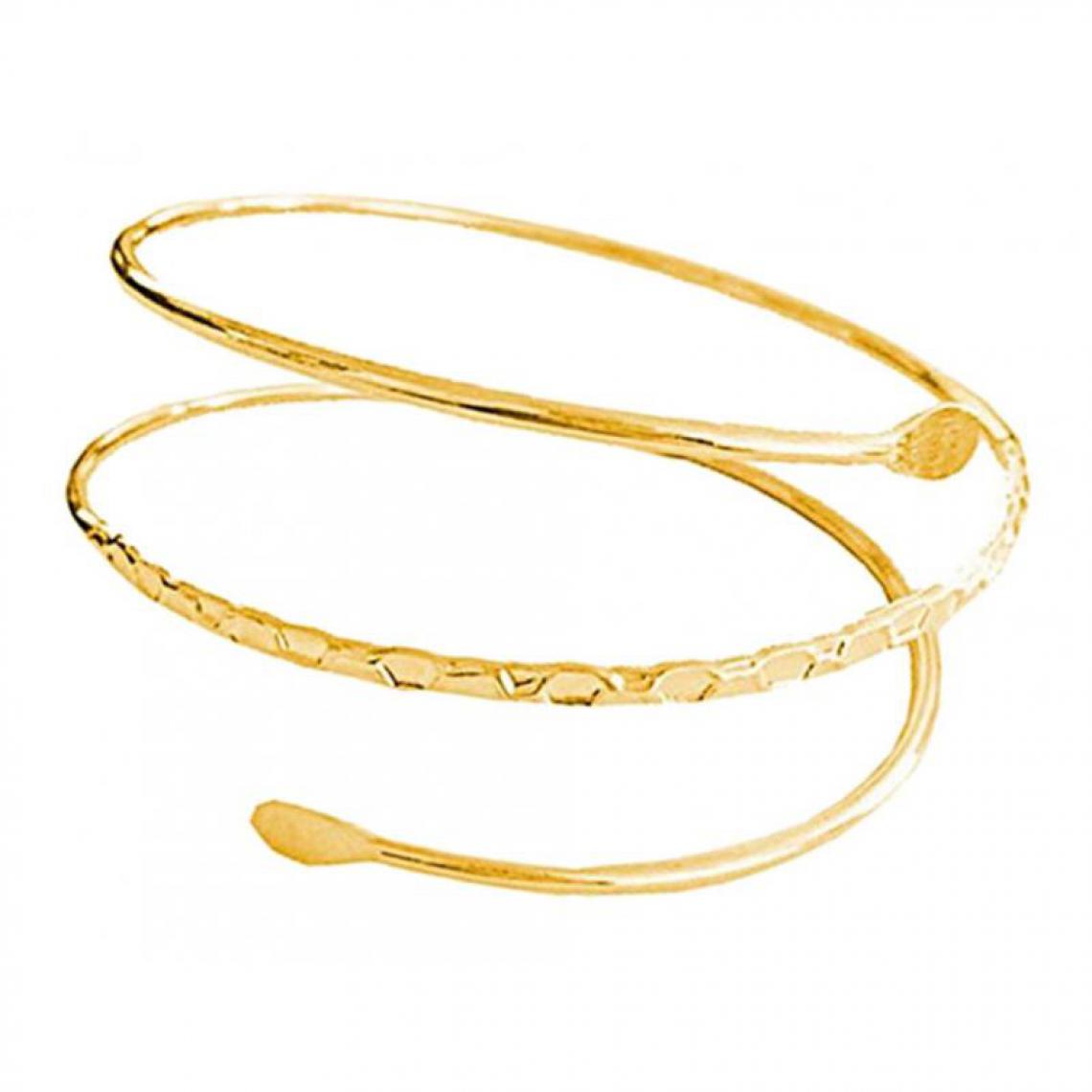 marque generique - Bracelet manchette bras en métal minimaliste brassard brassard bracelet argent - Bracelet connecté