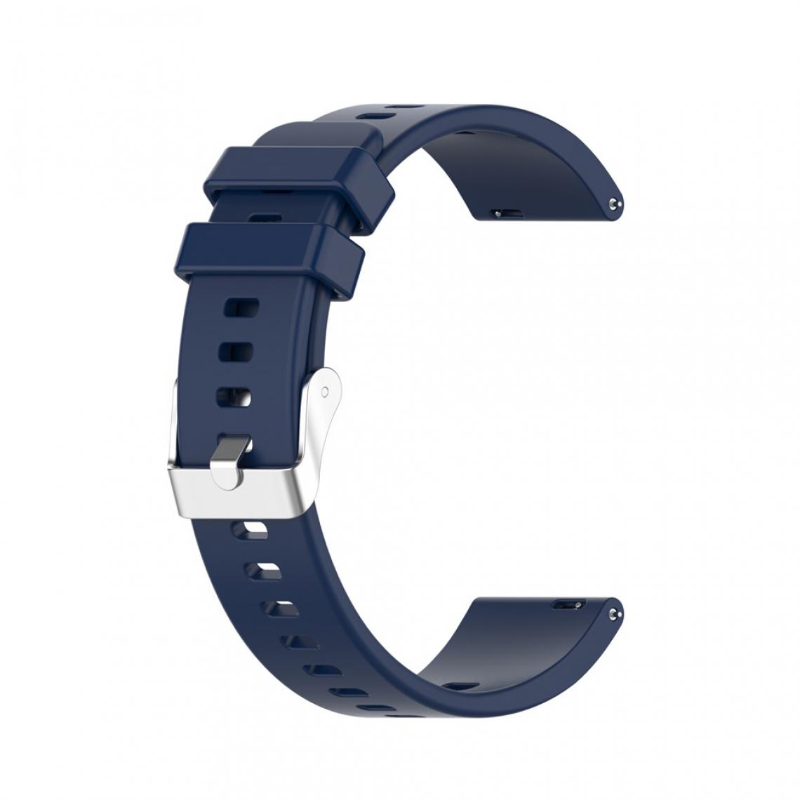 Other - Bracelet en silicone Boucle souple bleu nuit pour votre Huawei Honor ES Watch - Accessoires bracelet connecté