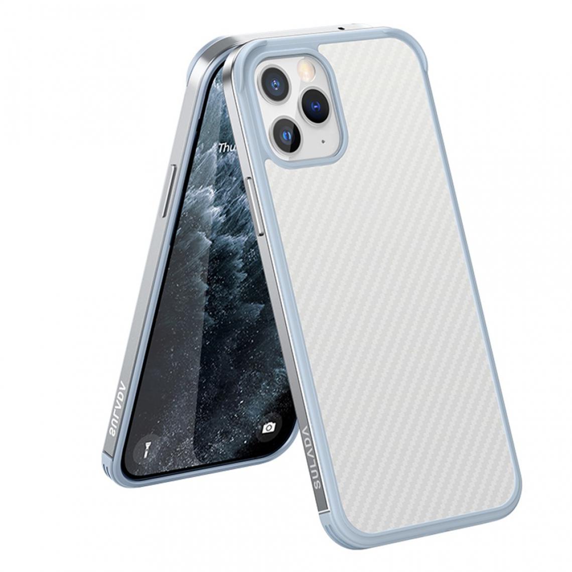 Sulada - Coque en TPU Hybride à texture de fibre de carbone à la mode bien protégé blanc pour votre Apple iPhone 11 6.1 pouces - Coque, étui smartphone