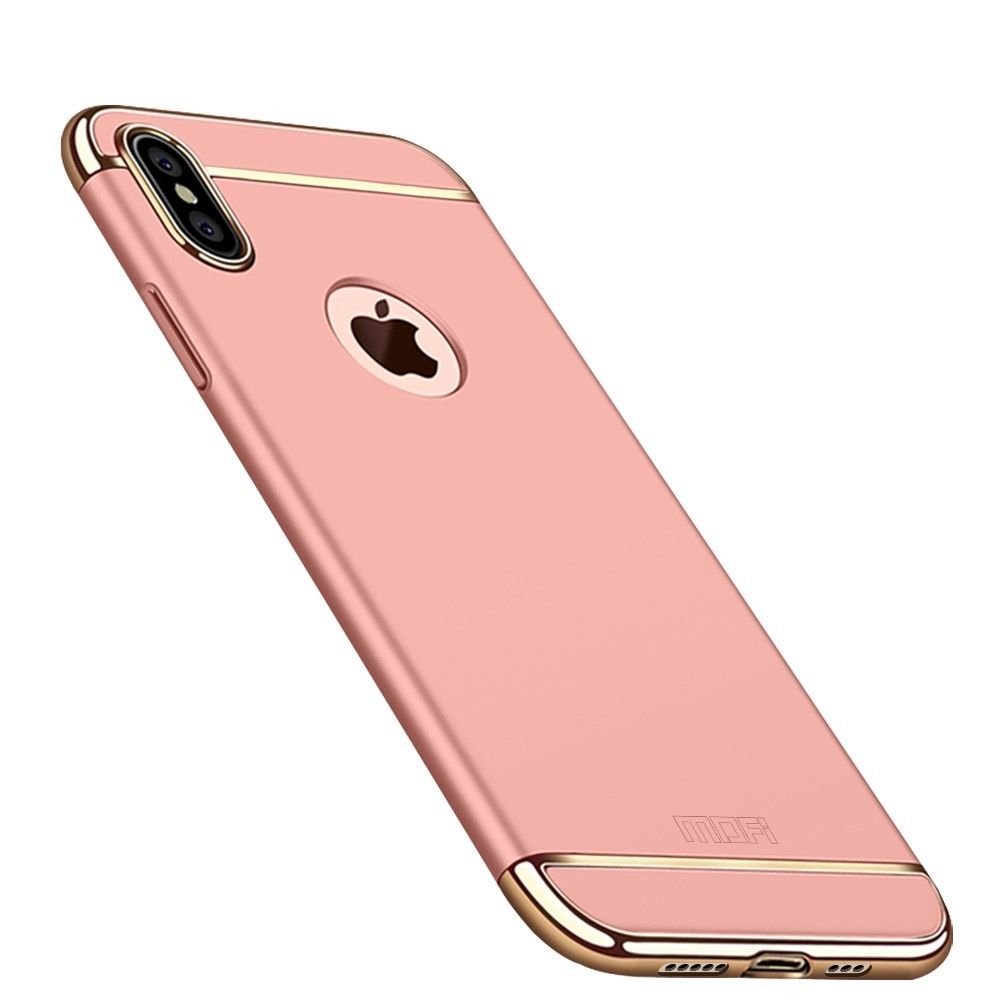 marque generique - Coque en TPU plaqué or rose 3 en 1 détachable pour votre Apple iPhone XS Max 6.5 inch - Autres accessoires smartphone
