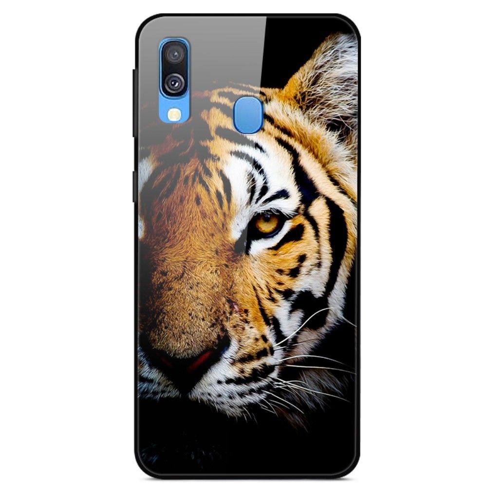 marque generique - Coque en TPU verre à motif tigre pour votre Samsung Galaxy A20e - Coque, étui smartphone