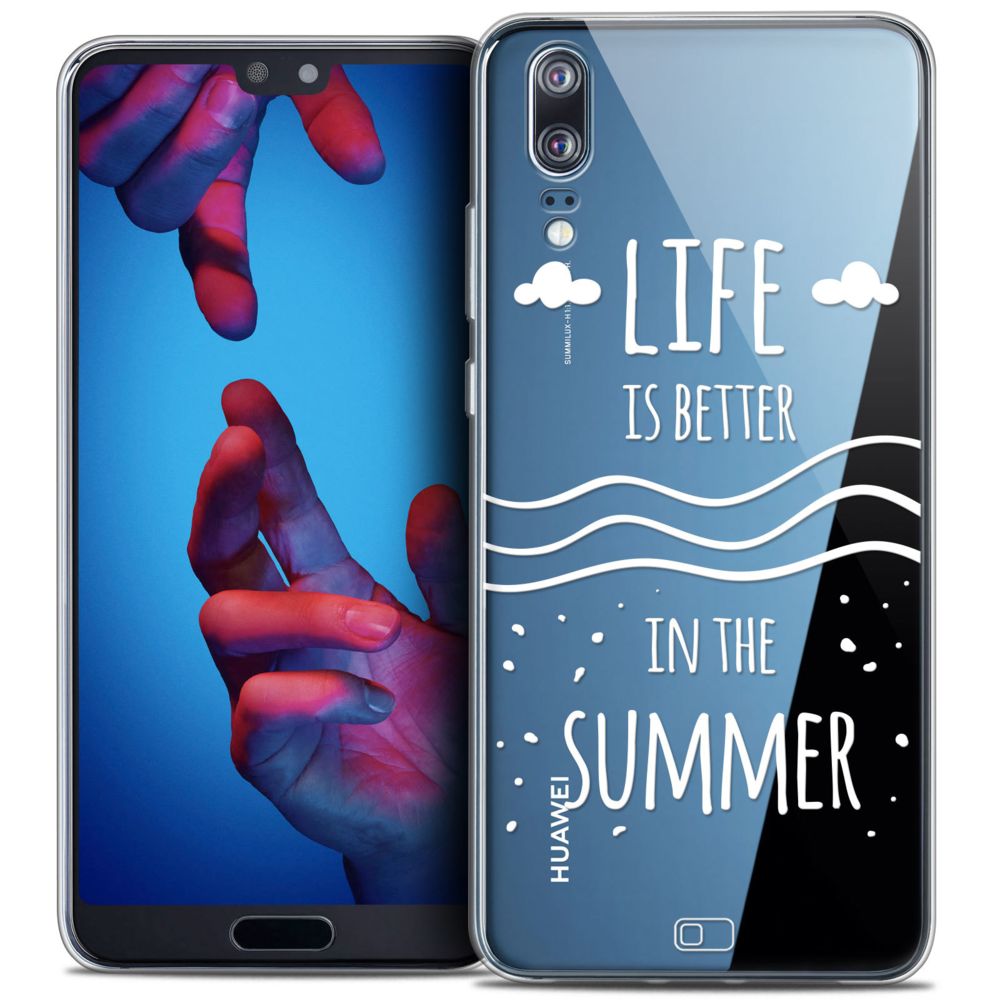 Caseink - Coque Housse Etui Huawei P20 (5.8 ) [Crystal Gel HD Collection Summer Design Life's Better - Souple - Ultra Fin - Imprimé en France] - Coque, étui smartphone