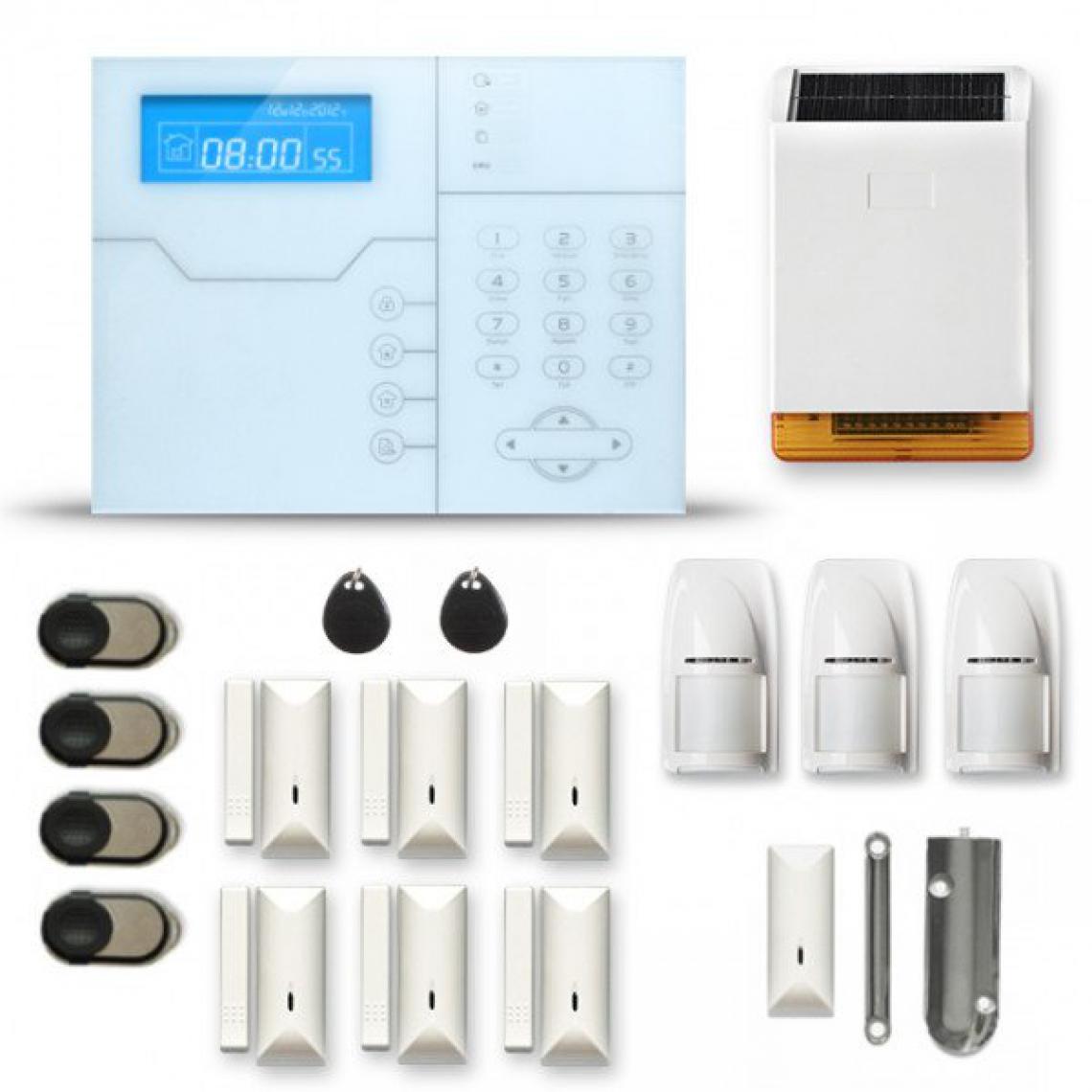 Tike Securite - Alarme maison sans fil SHB47 GSM/IP avec option GSM incluse - Alarme connectée