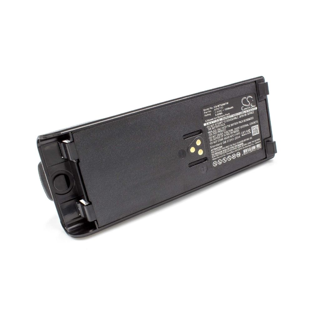 Vhbw - vhbw Li-Ion batterie 1200mAh (7.4V) pour radio talkie-walkie comme Motorola NTN7143 - Autres accessoires smartphone