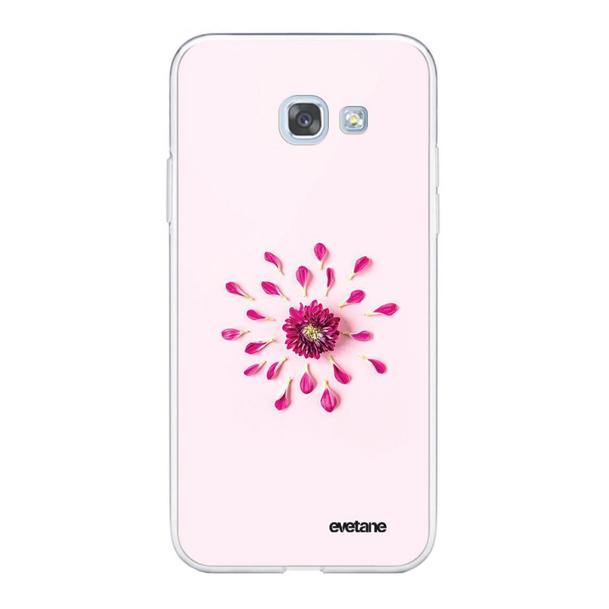 Evetane - Coque Samsung Galaxy A5 2017 360 intégrale transparente Fleur Rose Fushia Tendance Evetane - Coque, étui smartphone