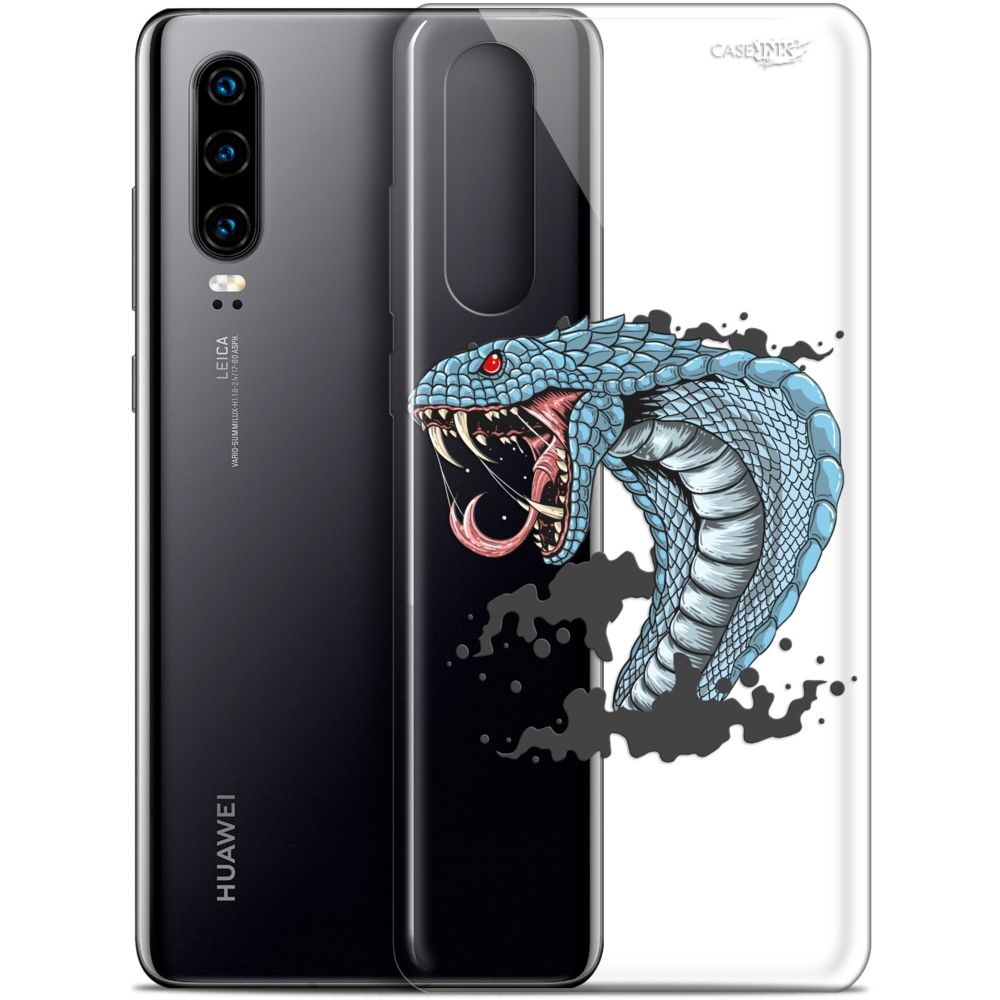 Caseink - Coque arrière Huawei P30 (6.1 ) Gel HD [ Nouvelle Collection - Souple - Antichoc - Imprimé en France] Cobra Draw - Coque, étui smartphone