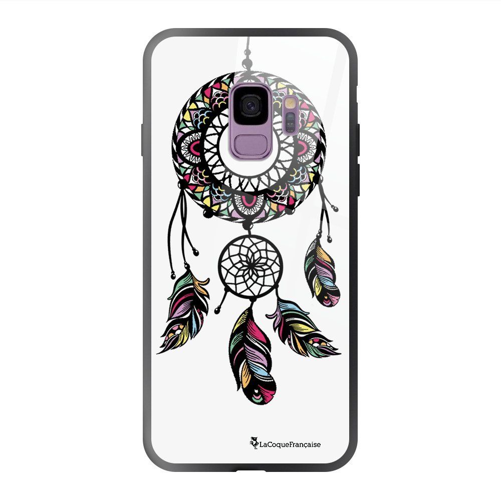 La Coque Francaise - Coque Samsung Galaxy S9 soft touch noir effet glossy Rêve Indien Design La Coque Francaise - Coque, étui smartphone