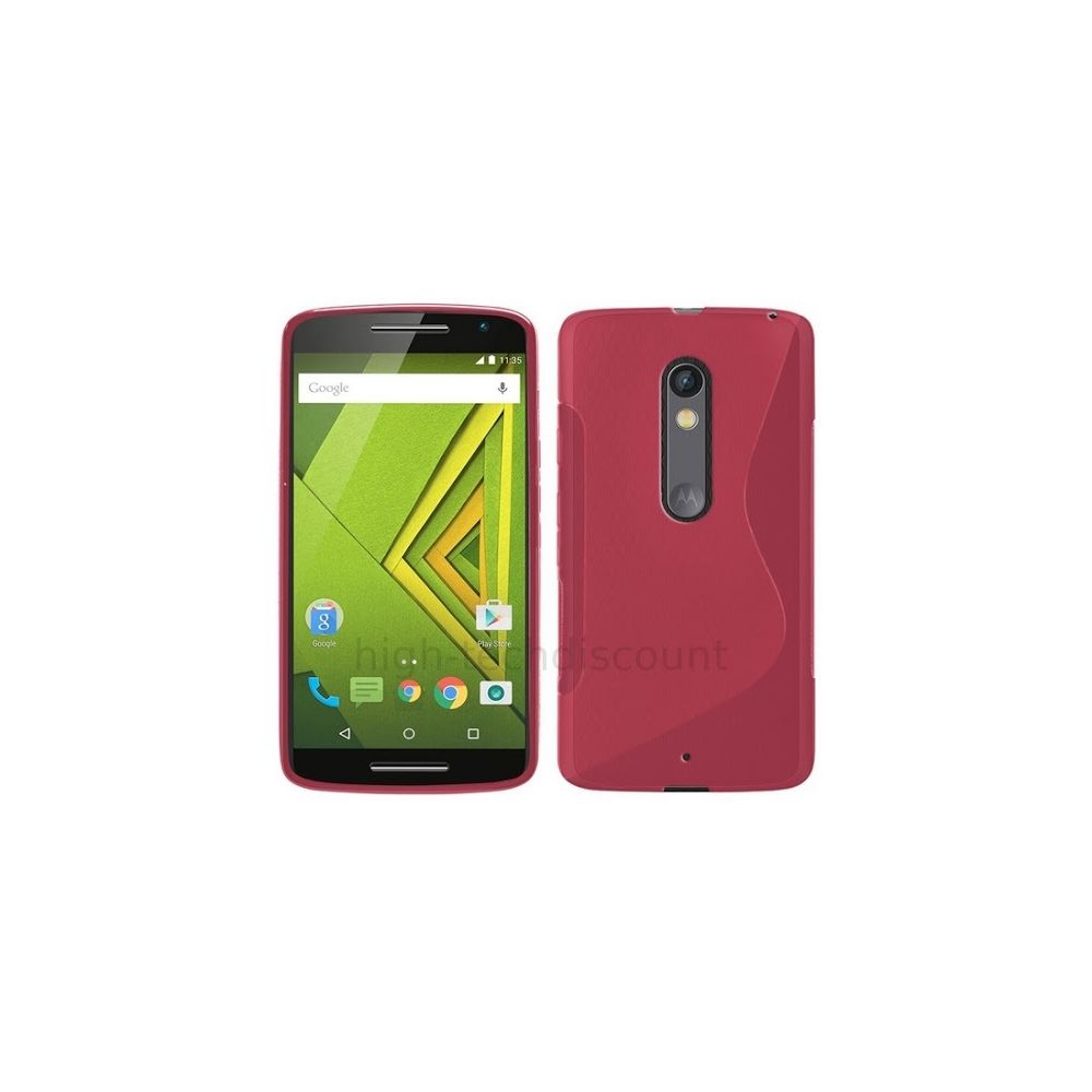 Htdmobiles - Housse etui coque pochette silicone gel fine pour Motorola Moto X Play + film ecran - ROSE - Autres accessoires smartphone