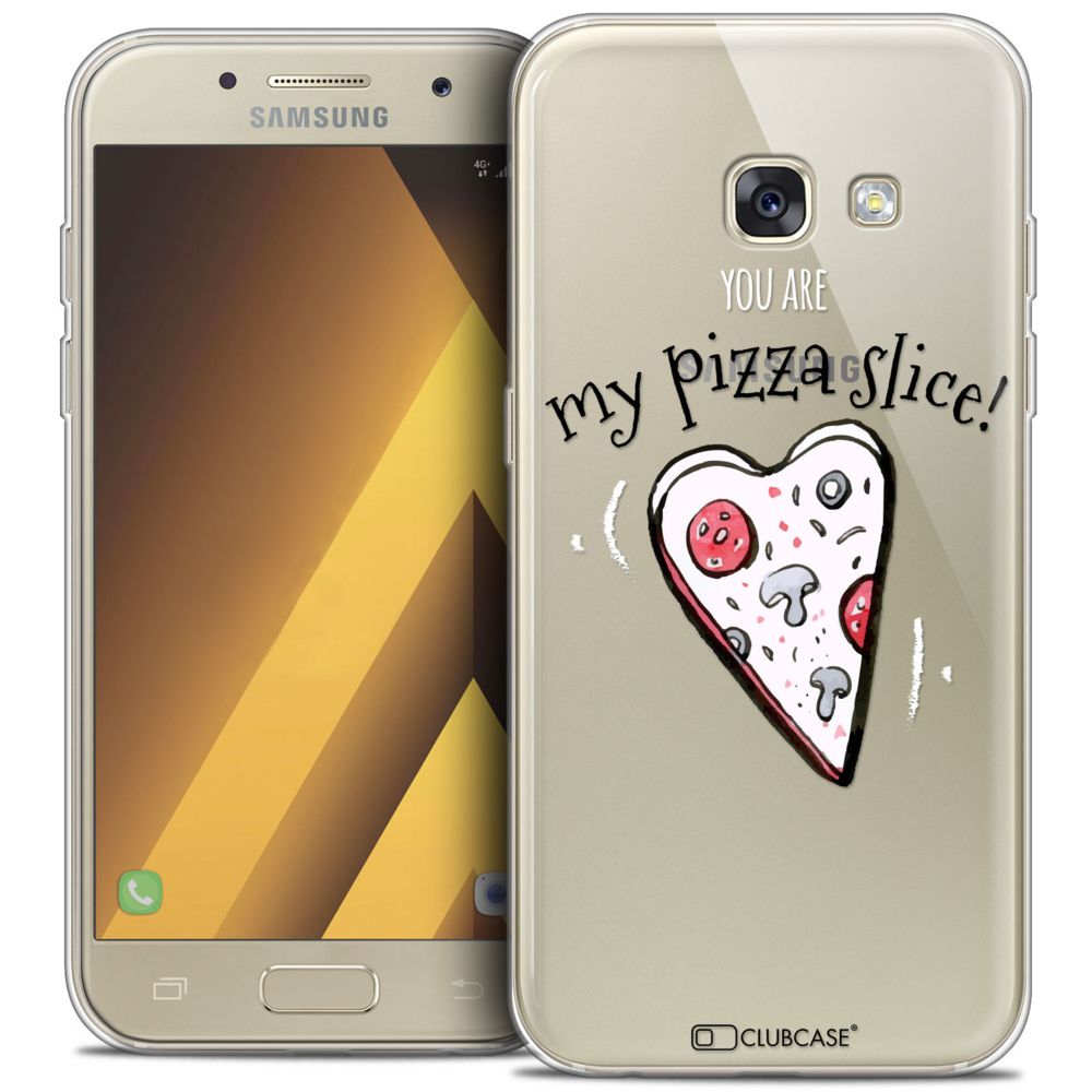 Caseink - Coque Housse Etui Samsung Galaxy A7 2017 A700 (5.7 ) [Crystal Gel HD Collection Love Saint Valentin Design My Pizza Slice - Souple - Ultra Fin - Imprimé en France] - Coque, étui smartphone