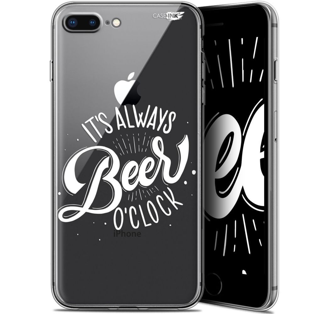 Caseink - Coque arrière Apple iPhone 7/8 Plus (4.7 ) Gel HD [ Nouvelle Collection - Souple - Antichoc - Imprimé en France] Its Beer O'Clock - Coque, étui smartphone