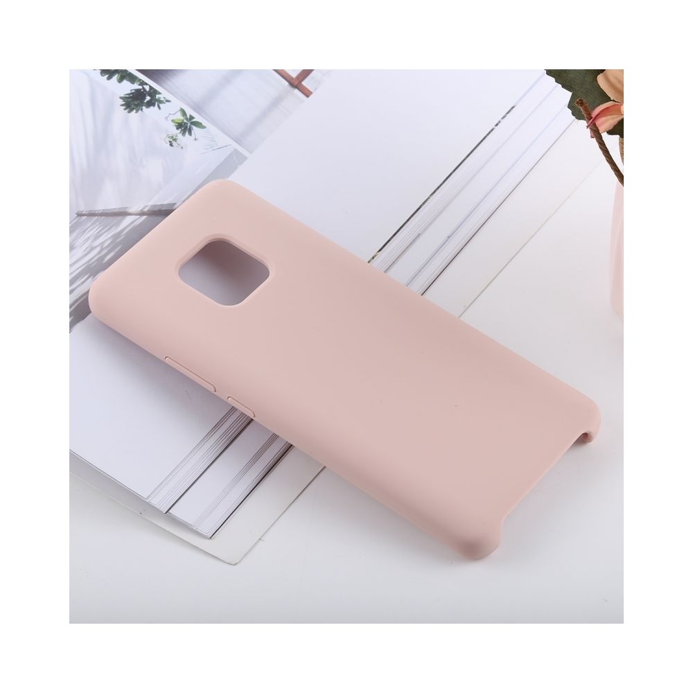 Wewoo - Coque antichoc en silicone liquide de couleur unie pour HuMate 20 Pro (Rose) - Coque, étui smartphone