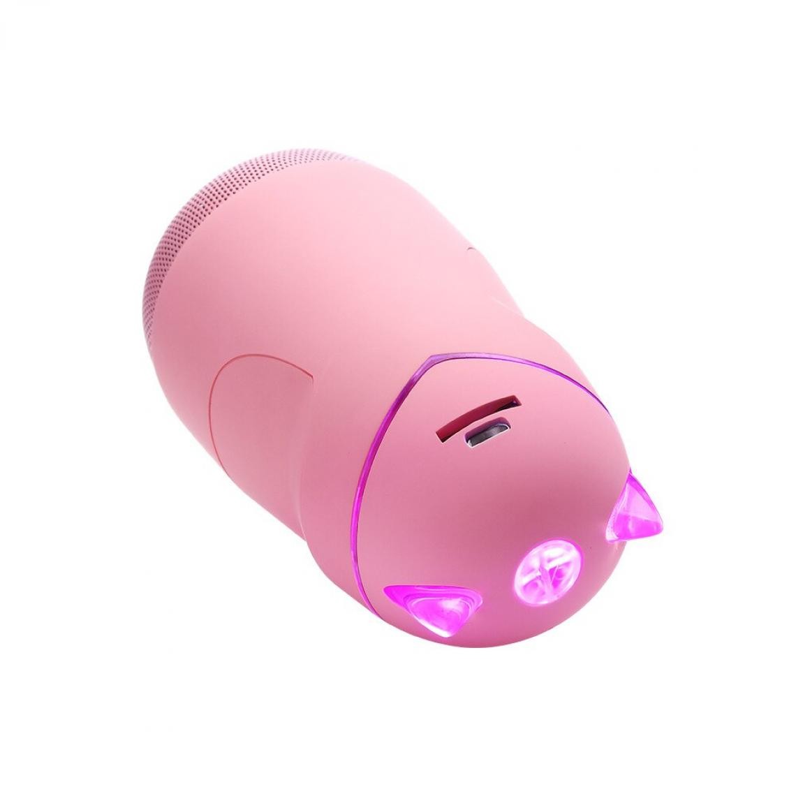 Universal - Haut-parleur Bluetooth portable mini sans fil Lumière LED Haut-parleur Funny Cat Support TF Subwoofer Column Bluetooth | Haut-parleur portable (rose) - Hauts-parleurs