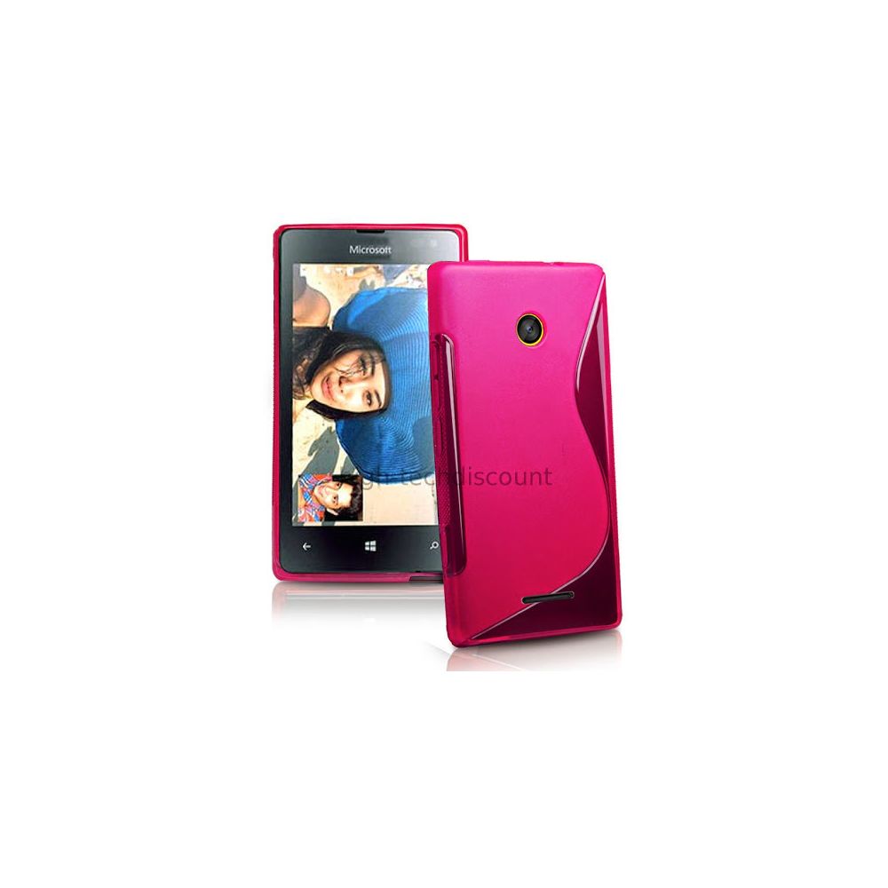 Htdmobiles - Housse etui coque pochette silicone gel fine pour Microsoft Lumia 532 + film ecran - ROSE - Autres accessoires smartphone