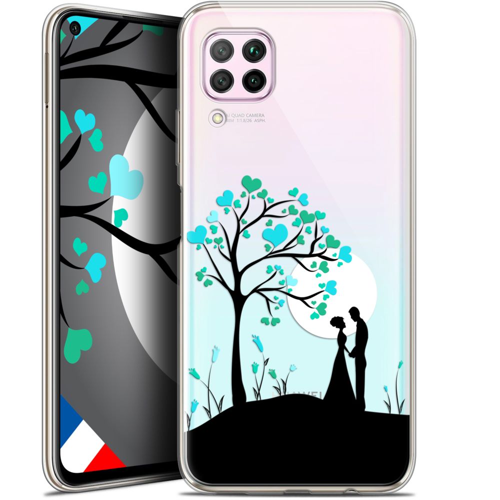 Caseink - Coque Pour Huawei P40 Lite (6.4 ) [Gel HD Collection Love Saint Valentin Design Sous l'arbre - Souple - Ultra Fin - Imprimé en France] - Coque, étui smartphone