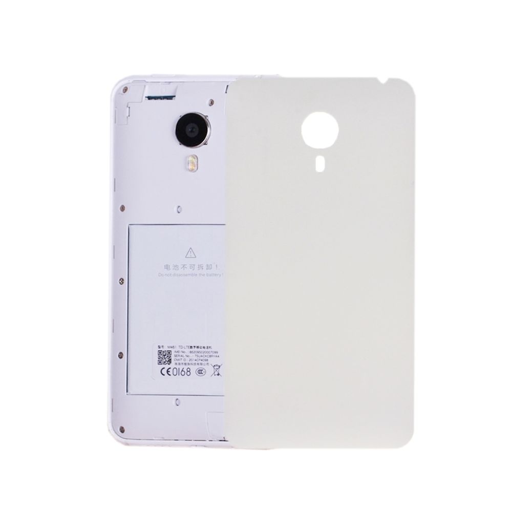 Wewoo - Coque arrière blanc pour Meizu MX4 pièce détachée remplacement de la couverture arrière de la batterie - Autres accessoires smartphone