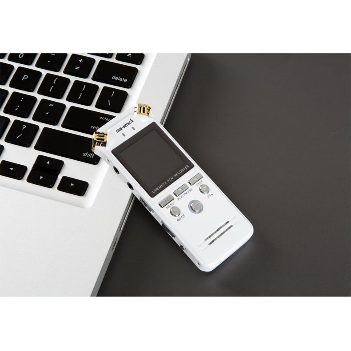 Universal - Magnétophone à activation vocale numérique de 1 536 kpps Mini choc ADC Contrôle du bruit Magnétophone audio Lecteur MP3 - Enregistreur audio numérique