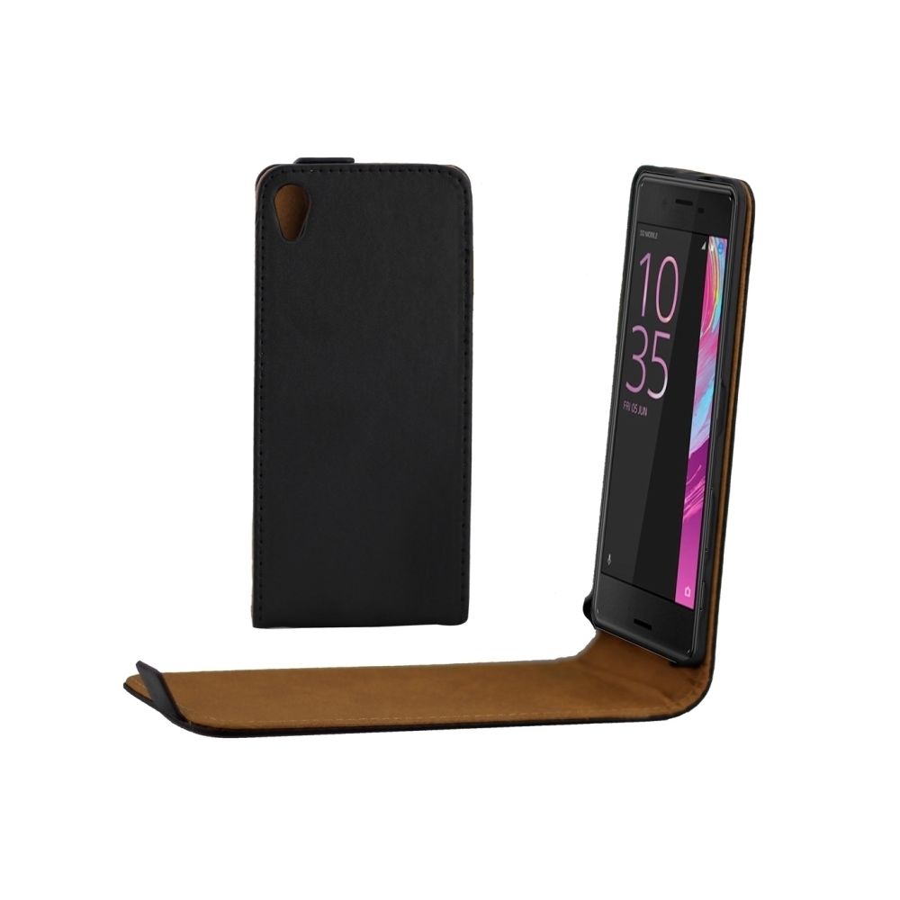 Wewoo - Housse Étui kaki et noir pour Sony Xperia X Kaki Doublure Vertical en cuir - Coque, étui smartphone