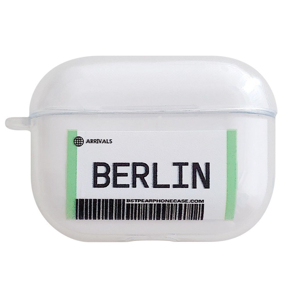 Generic - Coque en silicone modèle de billet d'avion berlin pour votre Apple AirPods Pro - Coque, étui smartphone