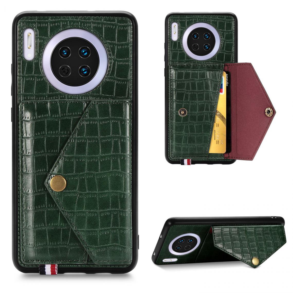OtterBox - Housse Etui Coque de protection pour Huawei Mate 30 Vert avec Porte Carte (imit Croco) [Vert] - Coque, étui smartphone