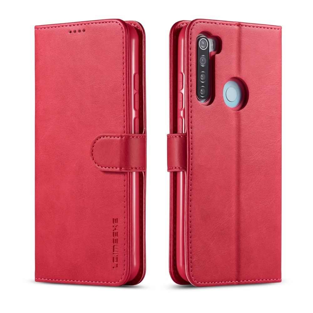 marque generique - Etui en PU flip élégant rouge pour votre Xiaomi Redmi Note 8 Pro - Coque, étui smartphone