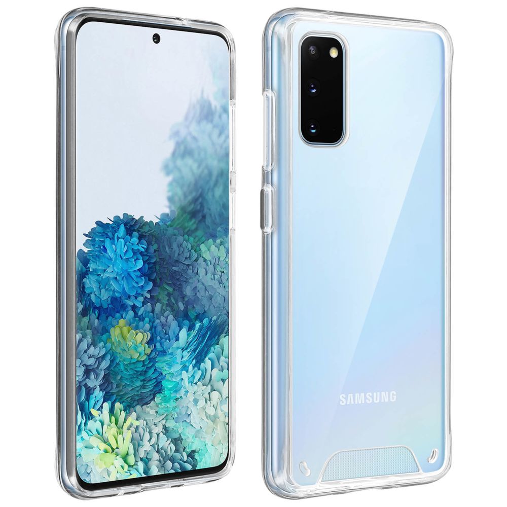 Avizar - Coque Galaxy S20 Protection Bi-matière Bumper Collection Cristal Transparent - Coque, étui smartphone