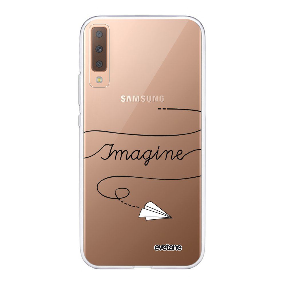 Evetane - Coque Samsung Galaxy A7 2018 360 intégrale transparente Imagine Ecriture Tendance Design Evetane. - Coque, étui smartphone