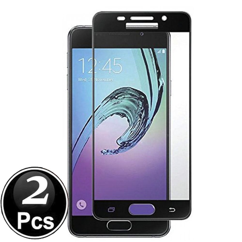 marque generique - Samsung Galaxy A5 2017 Vitre protection d'ecran en verre trempé incassable protection integrale Full 3D Tempered Glass FULL GLUE - [X2-Noir] - Autres accessoires smartphone