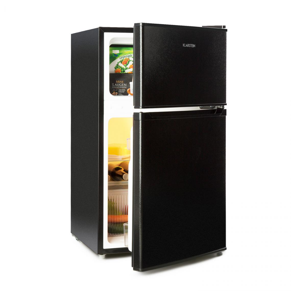 Klarstein - Réfrigérateur congélateur - Klarstein Big Daddy Cool - 4*, 87 litres (61+26), 42 dB - Noir - Réfrigérateur