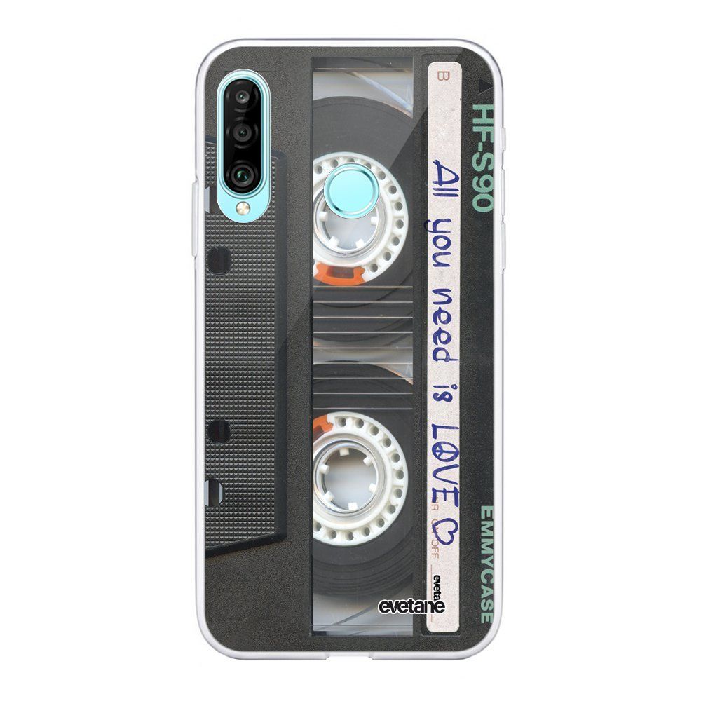 Evetane - Coque Huawei P30 Lite 360 intégrale transparente Cassette Ecriture Tendance Design Evetane. - Coque, étui smartphone
