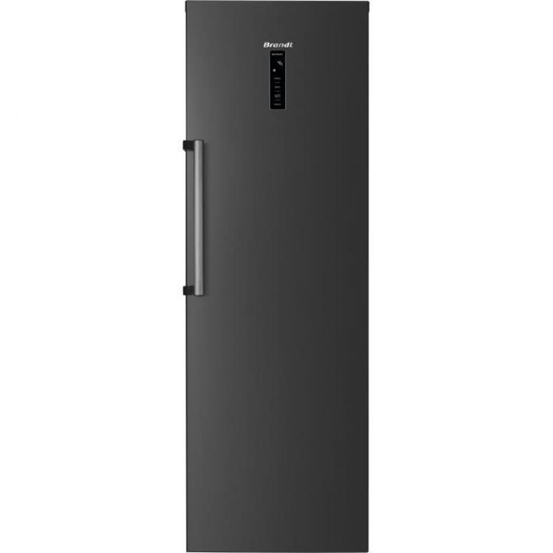 Brandt - BFL862YNA - Réfrigérateur 1 Porte - 355 L - Froid ventilé - L59,5 x P185 cm - Graphite - Réfrigérateur