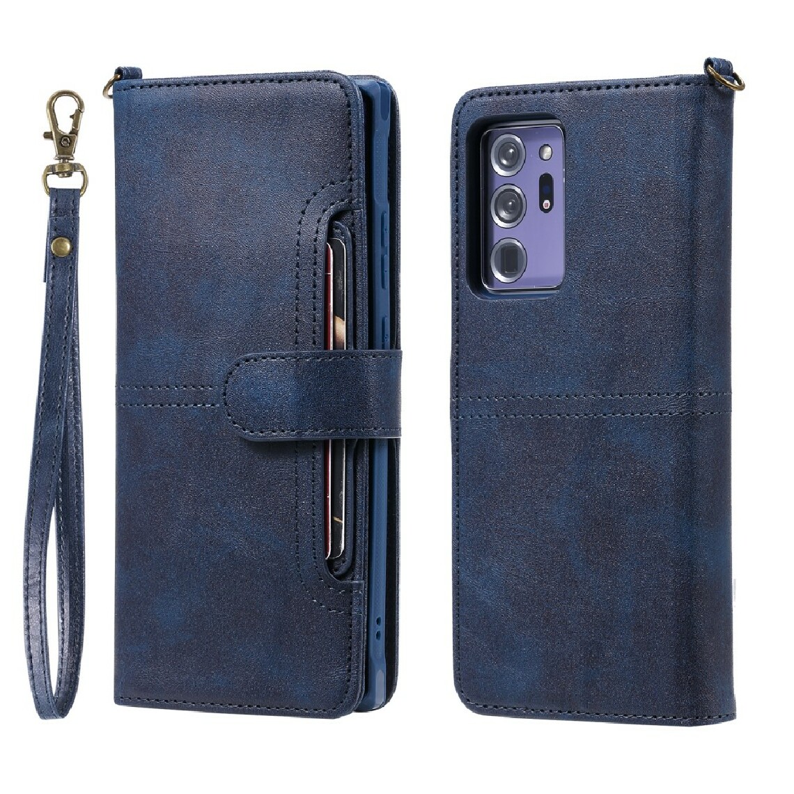 Other - Etui en PU magnétique détachable 2 en 1 avec support bleu pour votre Samsung Galaxy Note 20 Ultra/Note 20 Ultra 5G - Coque, étui smartphone