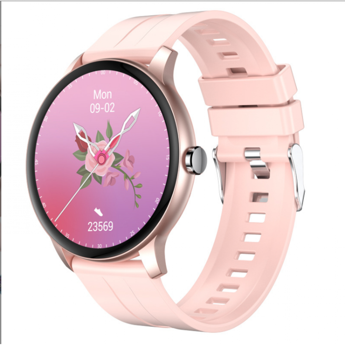 Chronotech Montres - Chronus Smart Watch, Bluetooth Calling, Sleep Monitoring, Sports Mode, for Android IOS (Pink) - Montre connectée
