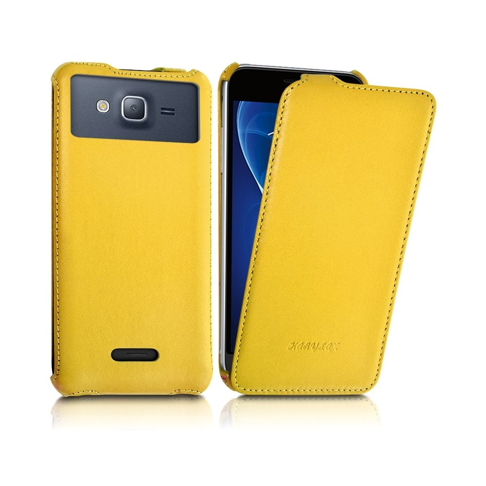 Karylax - Etui à Clapet pour Smartphone Orange Doro 8042 Couleur Jaune (Ref.10-A) - Autres accessoires smartphone