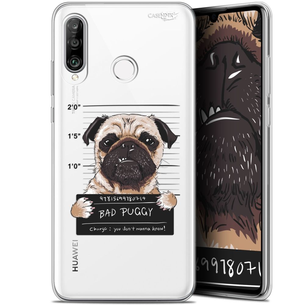 Caseink - Coque arrière Huawei P30 Lite (6.2 ) Gel HD [ Nouvelle Collection - Souple - Antichoc - Imprimé en France] Beware The Puggy Dog - Coque, étui smartphone